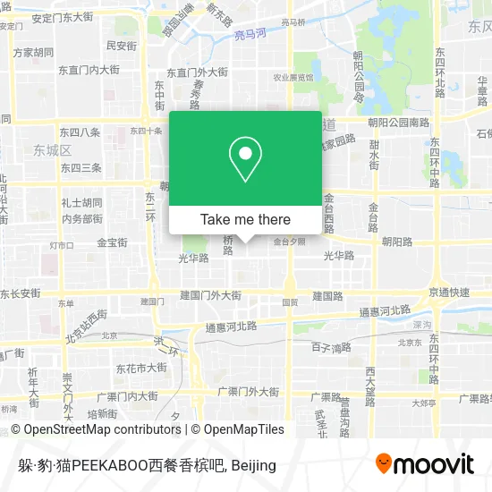 躲·豹·猫PEEKABOO西餐香槟吧 map