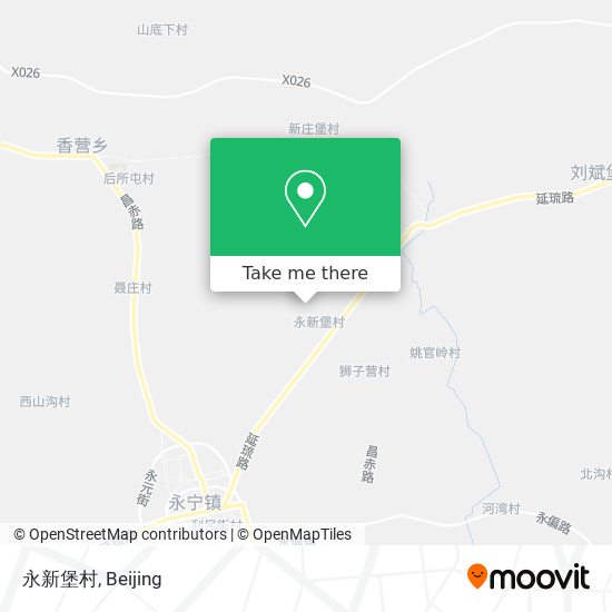 永新堡村 map