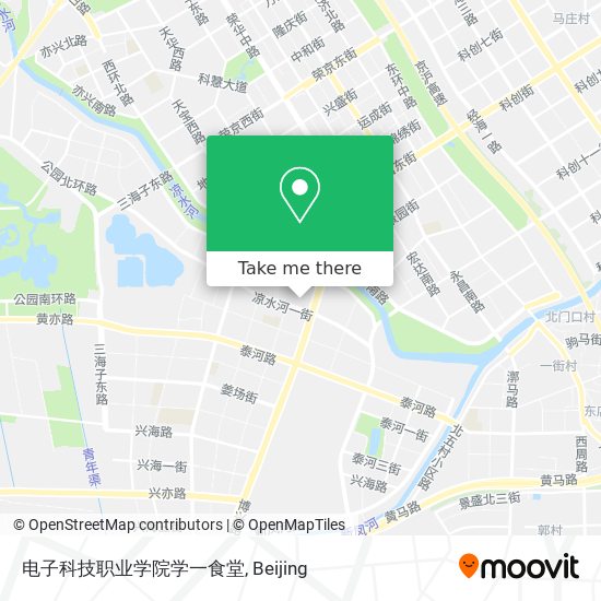 电子科技职业学院学一食堂 map