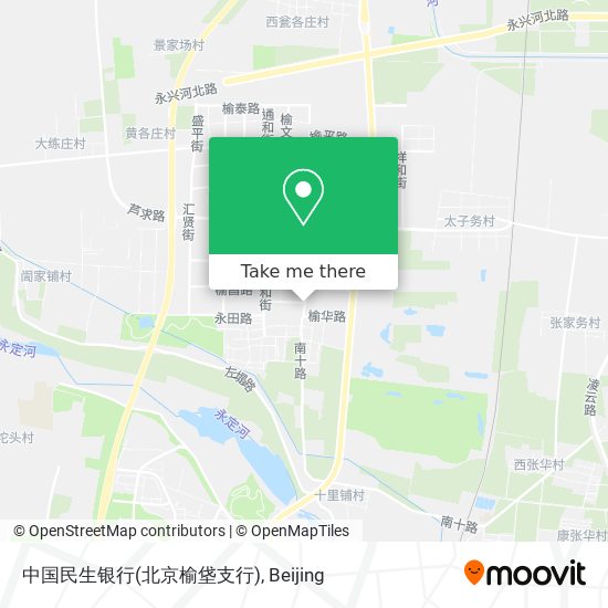 中国民生银行(北京榆垡支行) map