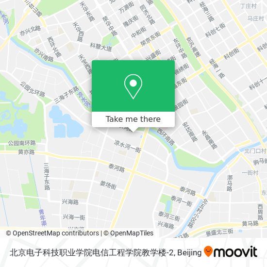 北京电子科技职业学院电信工程学院教学楼-2 map