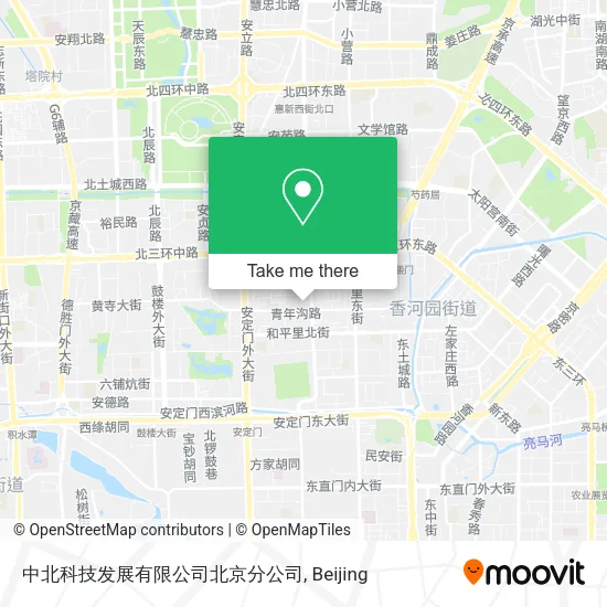 中北科技发展有限公司北京分公司 map