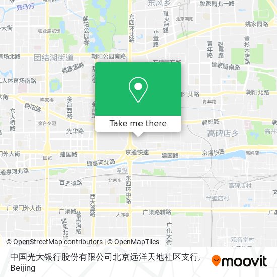 中国光大银行股份有限公司北京远洋天地社区支行 map