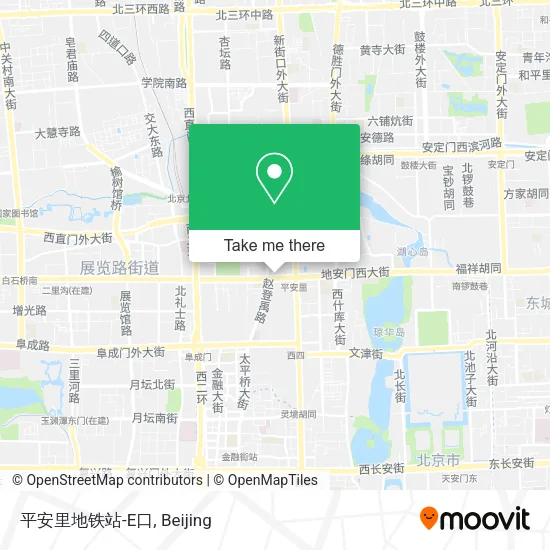 平安里地铁站-E口 map