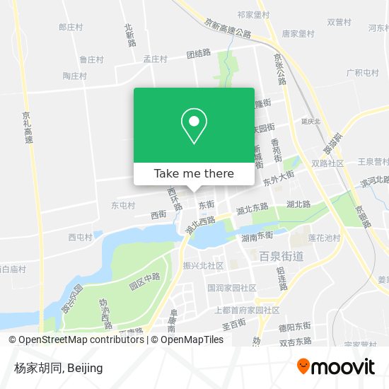杨家胡同 map
