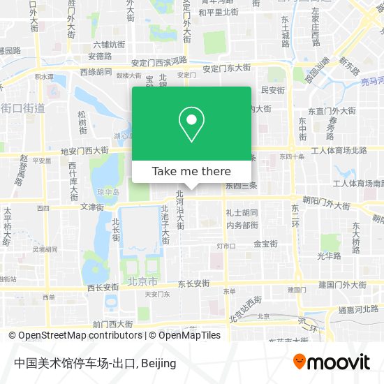 中国美术馆停车场-出口 map