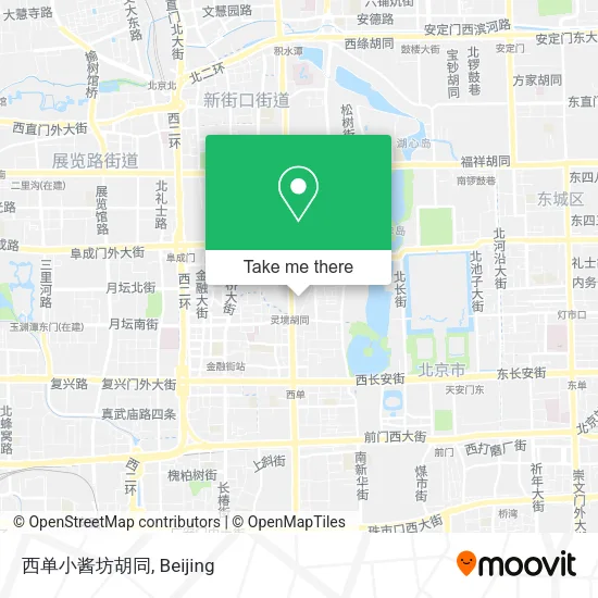 西单小酱坊胡同 map