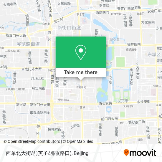西单北大街/前英子胡同(路口) map