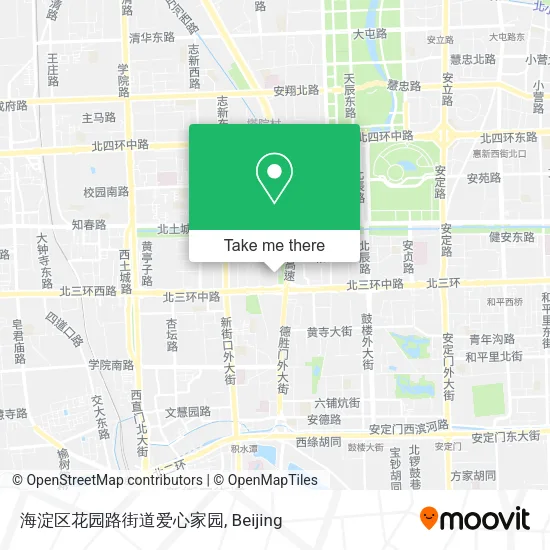 海淀区花园路街道爱心家园 map