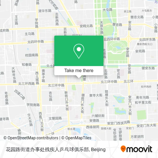 花园路街道办事处残疾人乒乓球俱乐部 map