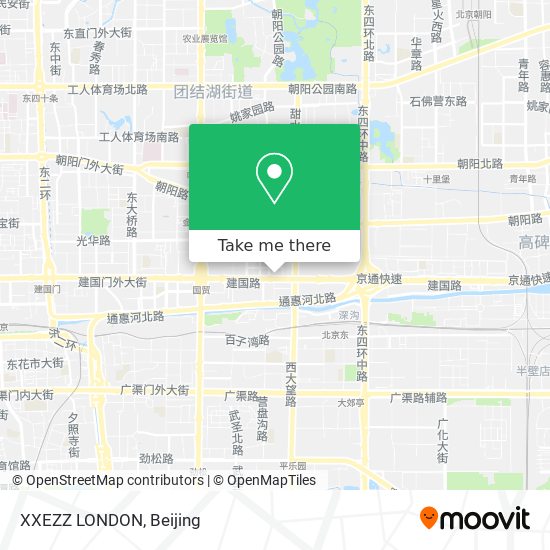XXEZZ LONDON map