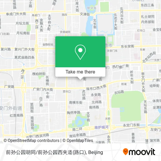 前孙公园胡同/前孙公园西夹道(路口) map