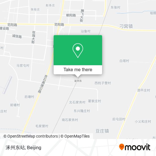 涿州东站 map