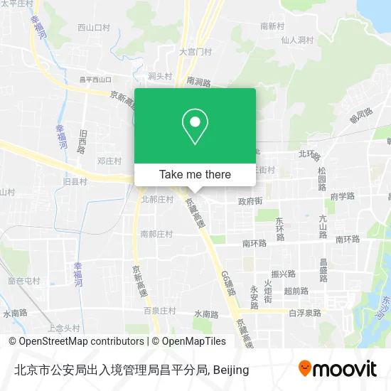 北京市公安局出入境管理局昌平分局 map