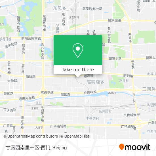 甘露园南里一区-西门 map