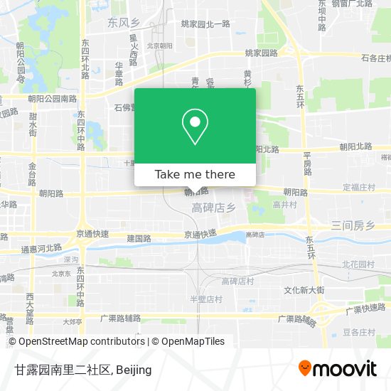 甘露园南里二社区 map