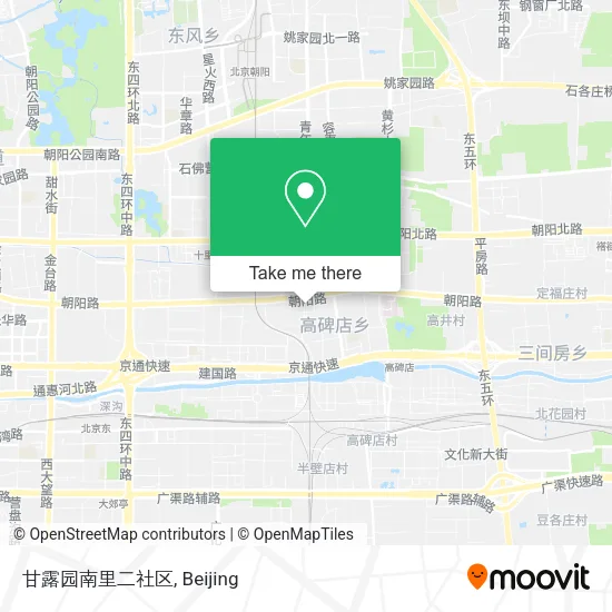 甘露园南里二社区 map