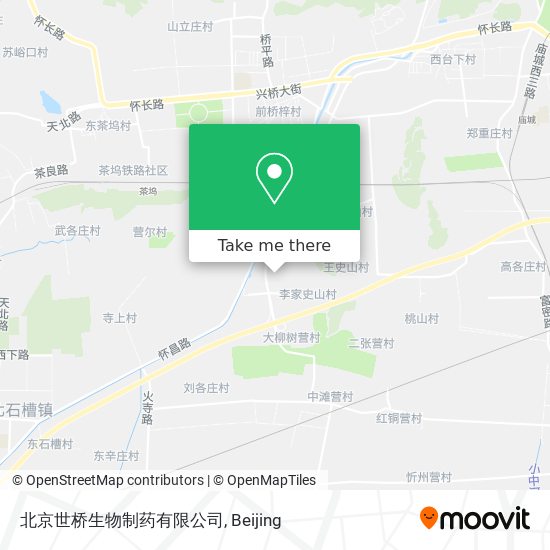 北京世桥生物制药有限公司 map