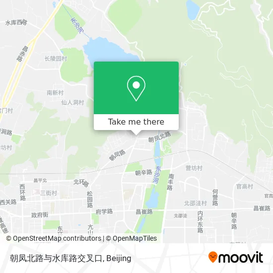 朝凤北路与水库路交叉口 map