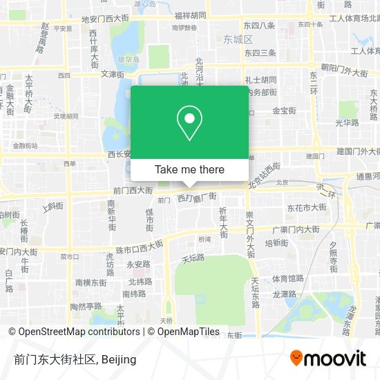 前门东大街社区 map