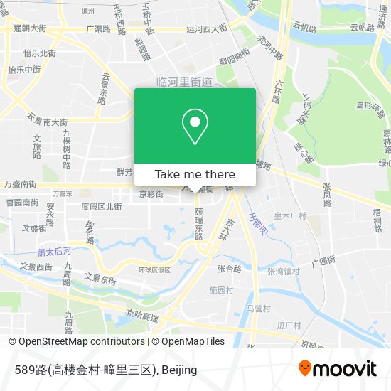 589路(高楼金村-疃里三区) map