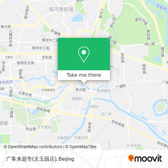 广客来超市(太玉园店) map