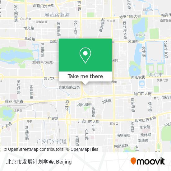 北京市发展计划学会 map