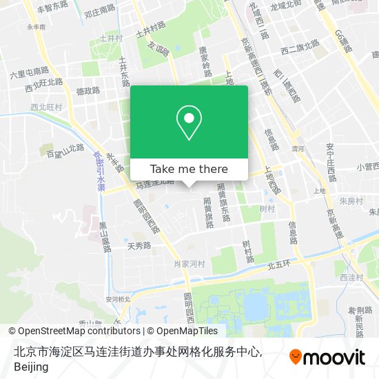 北京市海淀区马连洼街道办事处网格化服务中心 map