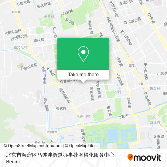 北京市海淀区马连洼街道办事处网格化服务中心 map