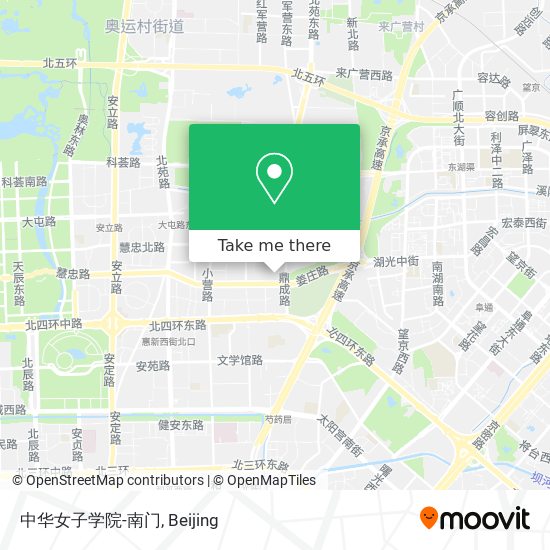 中华女子学院-南门 map
