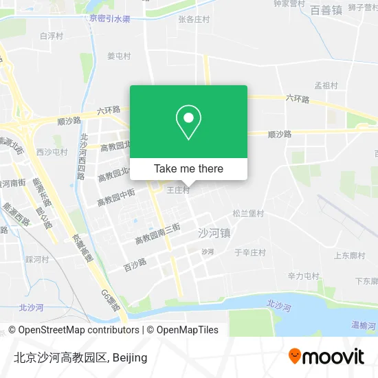 北京沙河高教园区 map