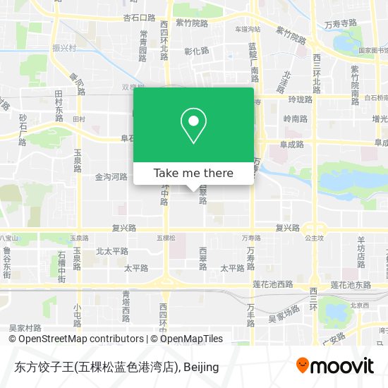 东方饺子王(五棵松蓝色港湾店) map