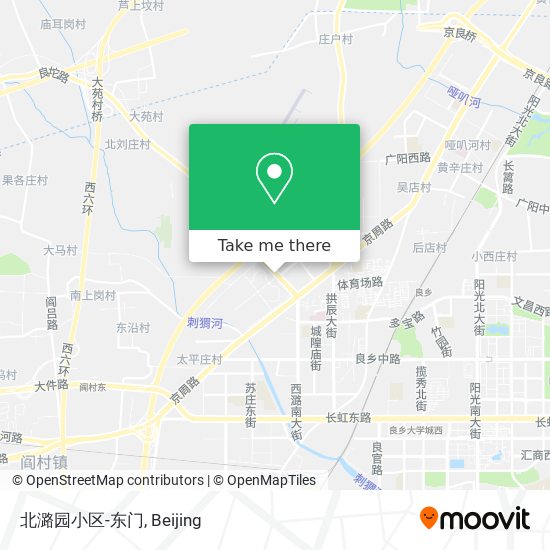 北潞园小区-东门 map