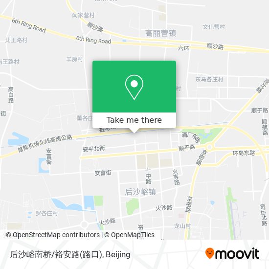 后沙峪南桥/裕安路(路口) map