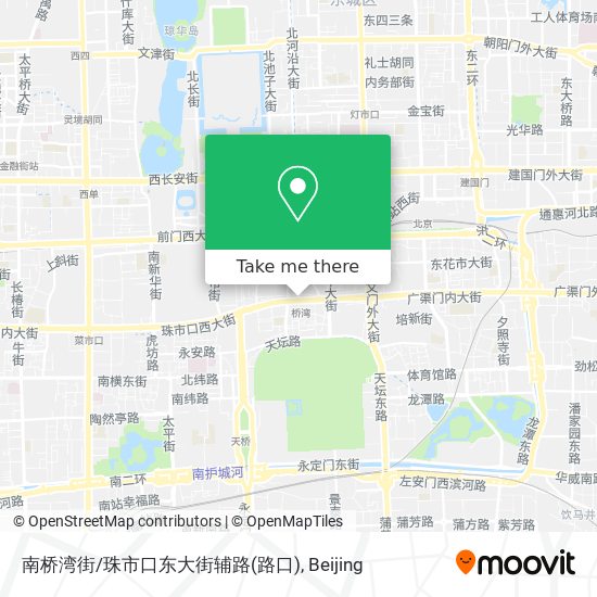 南桥湾街/珠市口东大街辅路(路口) map