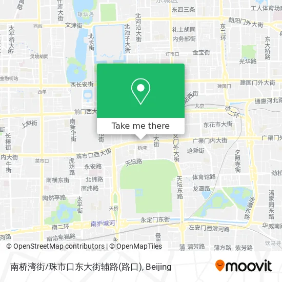 南桥湾街/珠市口东大街辅路(路口) map