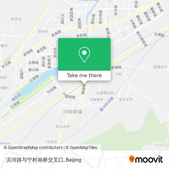 滨河路与宁村南桥交叉口 map