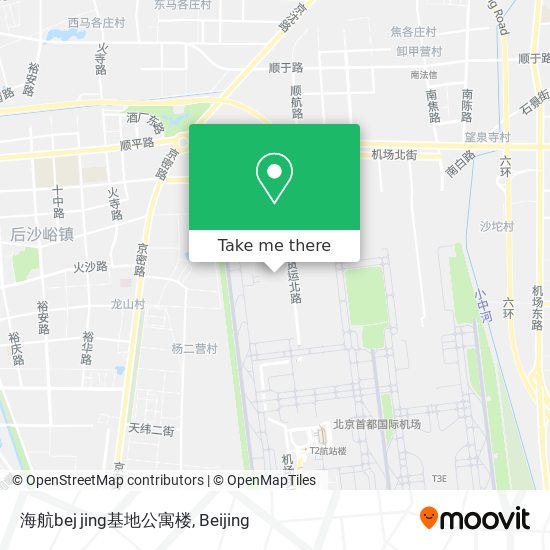 海航bej jing基地公寓楼 map