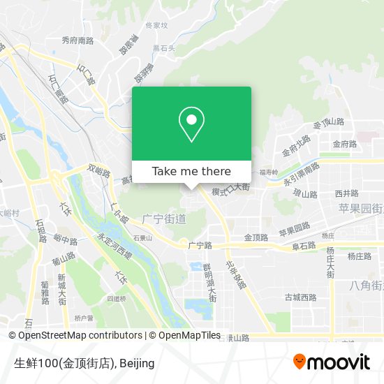 生鲜100(金顶街店) map