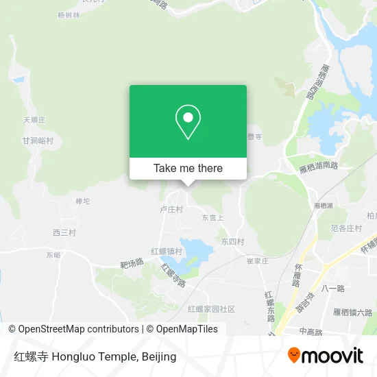 红螺寺 Hongluo Temple map