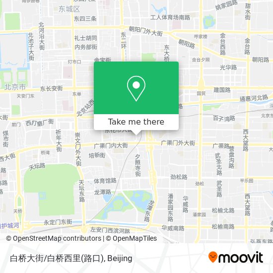 白桥大街/白桥西里(路口) map