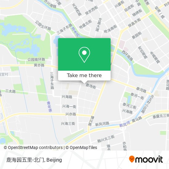 鹿海园五里-北门 map