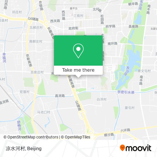 凉水河村 map