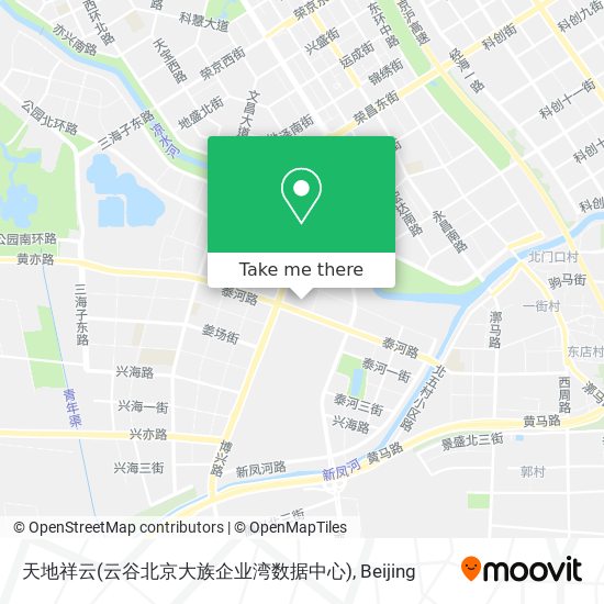 天地祥云(云谷北京大族企业湾数据中心) map