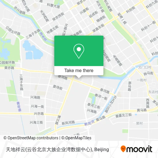 天地祥云(云谷北京大族企业湾数据中心) map