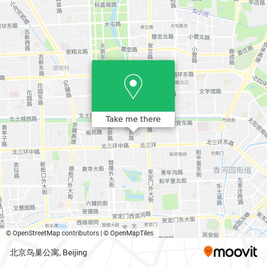 北京鸟巢公寓 map