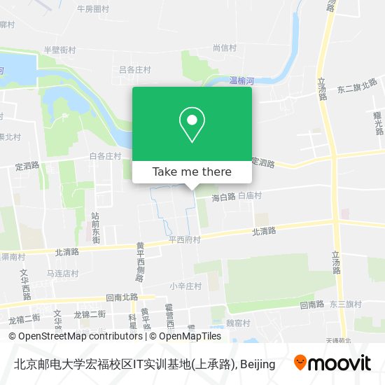 北京邮电大学宏福校区IT实训基地(上承路) map