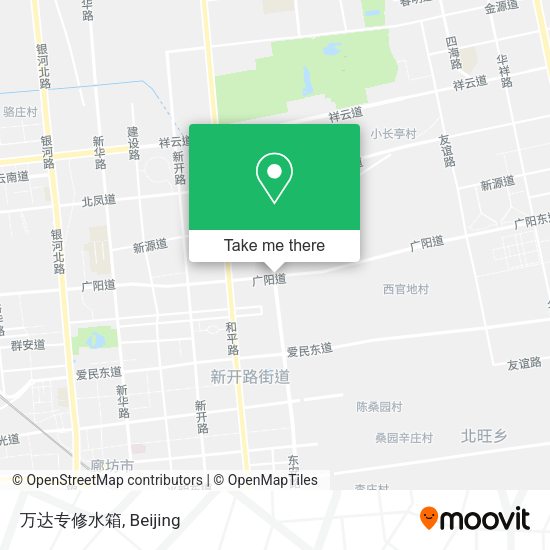 万达专修水箱 map