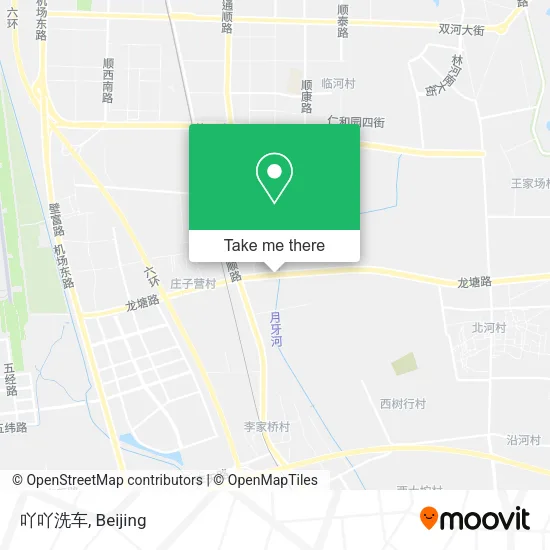 吖吖洗车 map
