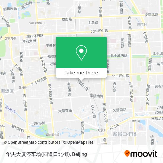 华杰大厦停车场(四道口北街) map